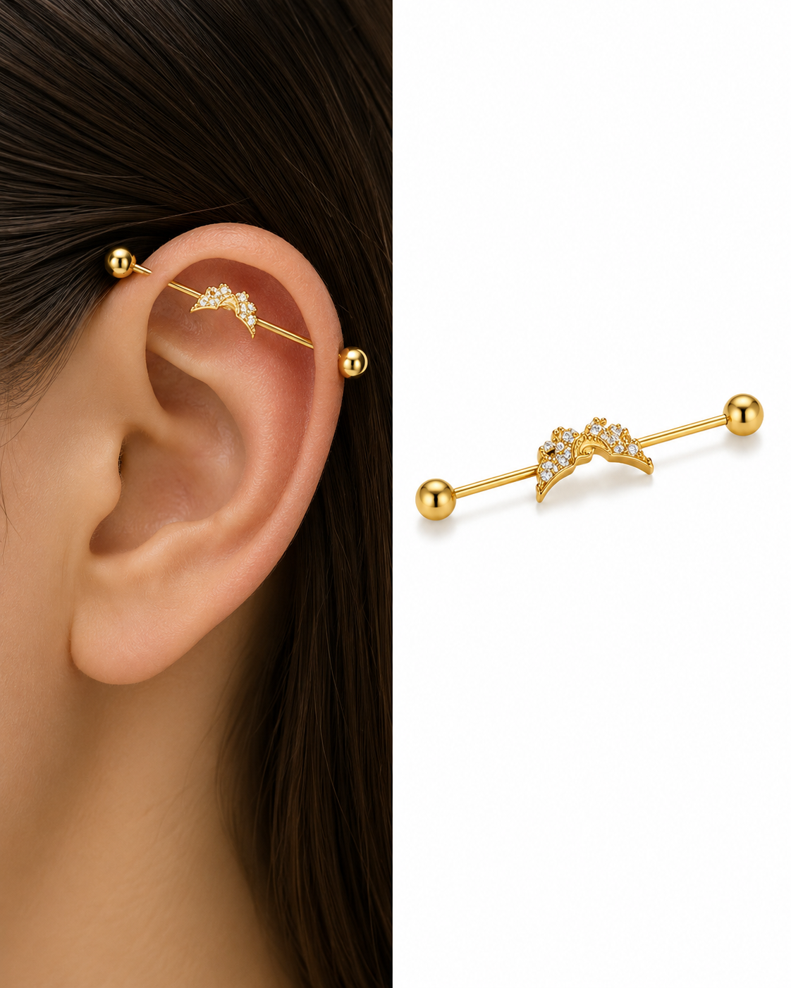 piercing Industriel élégance
