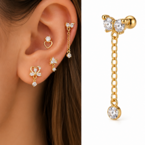 piercing émeraude
