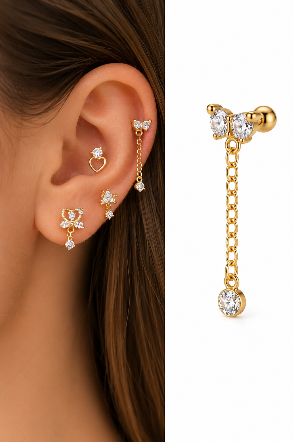 piercing émeraude