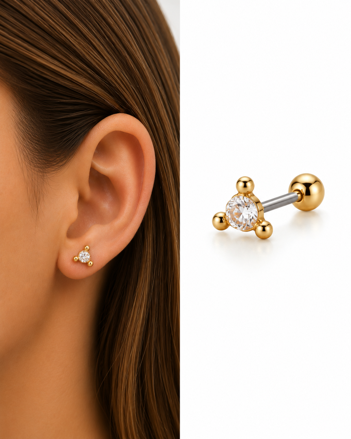 piercing modern gold