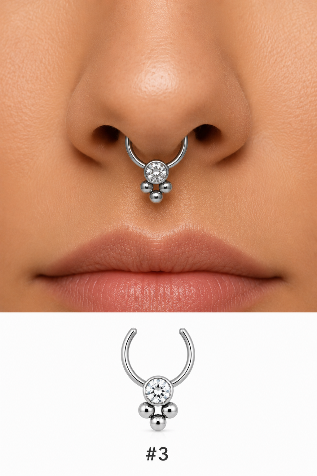 piercing Nez Septum reine