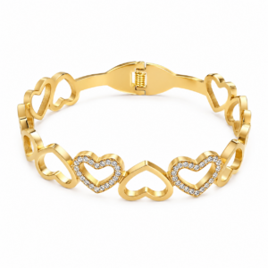 Bracelet coeurs jumeaux